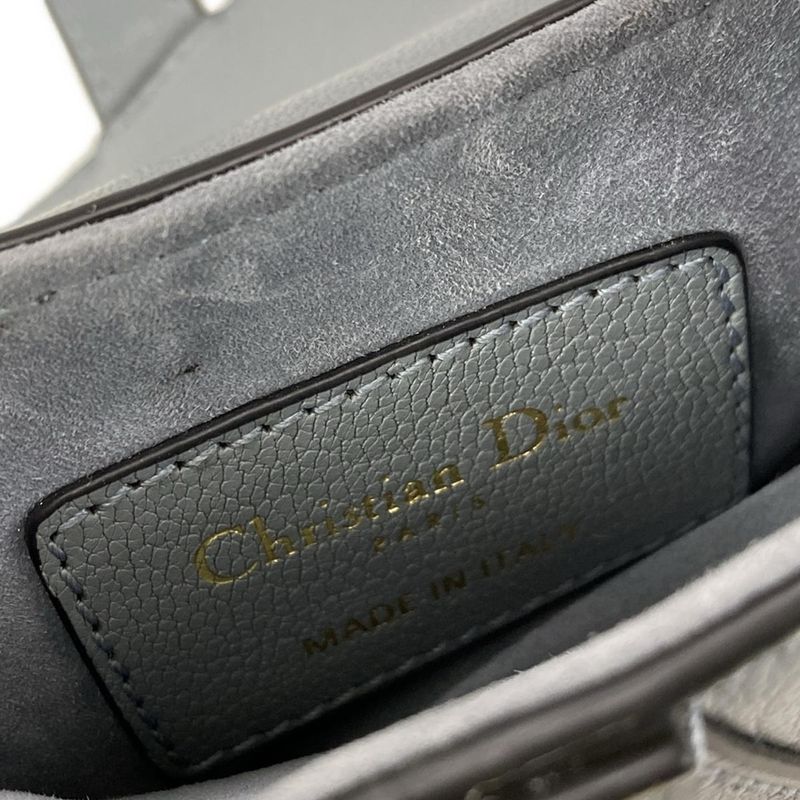 Dior/christian Dior Handbag Saddle Micro Bag Cloud Blue Mini Bag Leather