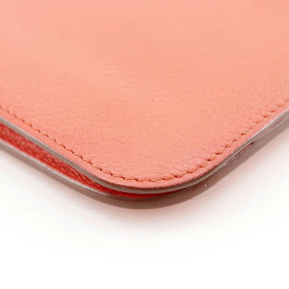 Hermes Dogon GM Chevre Pink □R Ladies Long Wallet