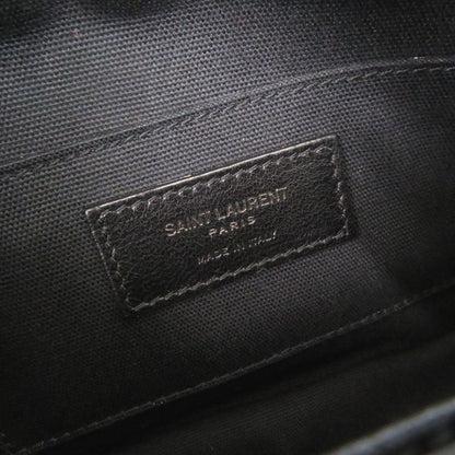 Saint Laurent Camera Bag Camp Nylon Lambskin Black Shoulder Bag Black 0596