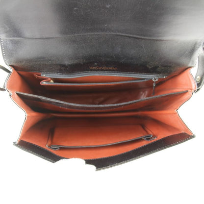 Yves Saint Laurent One Shoulder Bag Shoulder Bag Leather Black