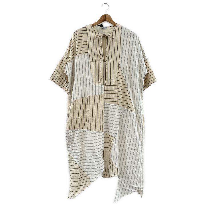 Loewe S359y09x42 Striped Tunic Dress Women Beige 34