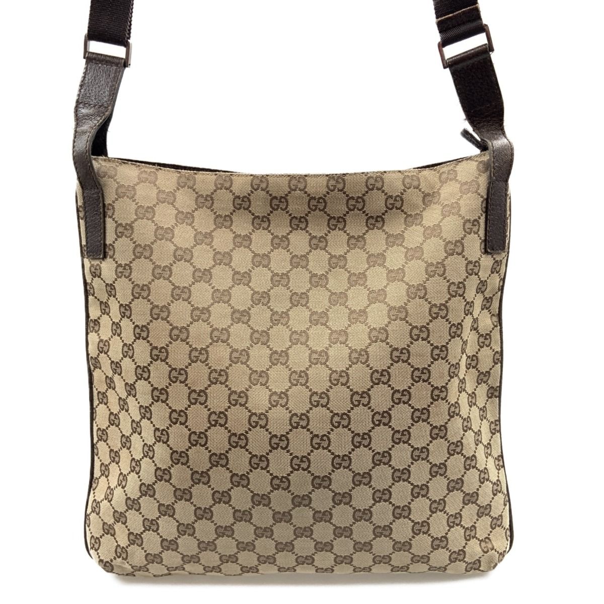 Gucci GG Canvas Shoulder Bag 122791 Beige