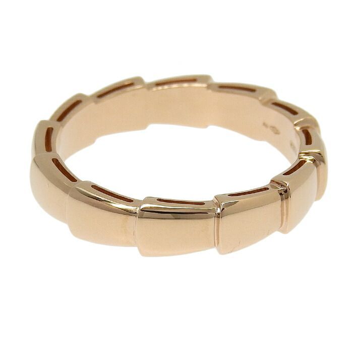 Bvlgari Bulgari Serpenti Viper Ring 18K Pink Gold 750 Pink Gold #64 Equivalent
