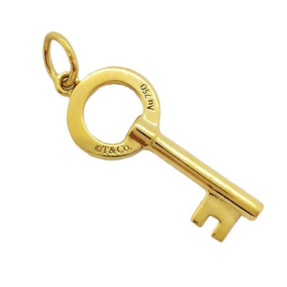 Tiffany & Co Tiffany & Co Round Key Pendant Top 18K 15g Gold