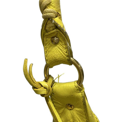 Balenciaga Shoulder Bag Editors Bag Giant Hobo 177288 Yellow Leather