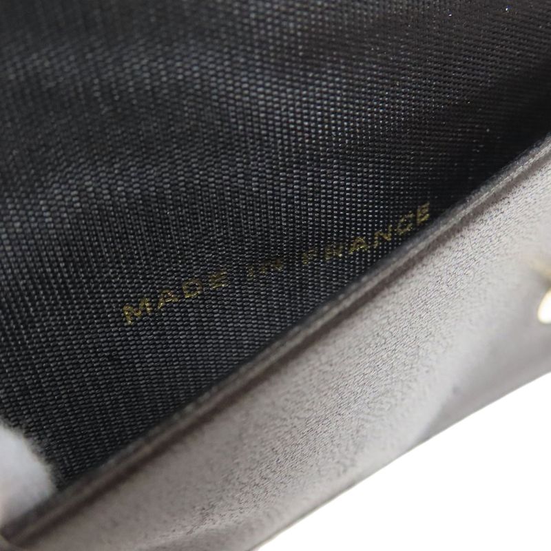 Chanel Coco Mark Gold Hardware Key Case Grained Calfskin Women