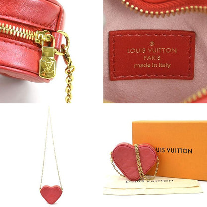 Louis Vuitton Shoulder Bag Monogram Empreinte Heart On Chain M80837