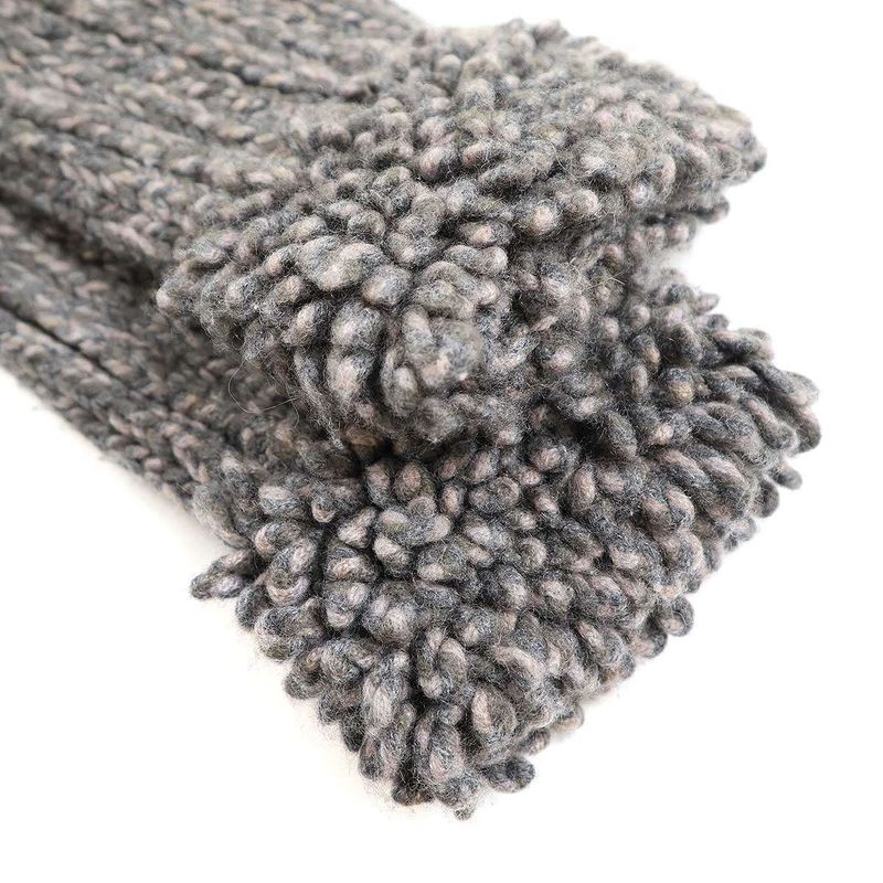 Chanel 11aw Coco Mark Toggle Cashmere Knit Duffle Coat P42044k03190 Grayish 34