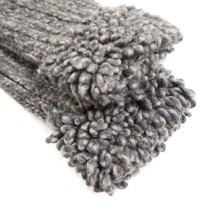 Chanel 11aw Coco Mark Toggle Cashmere Knit Duffle Coat P42044k03190 Grayish 34