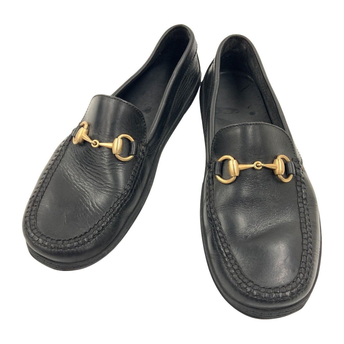 Gucci Horsebit Leather Loafers Black