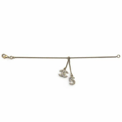 Chanel Bracelet Gold Color Stone Coco Mark No5