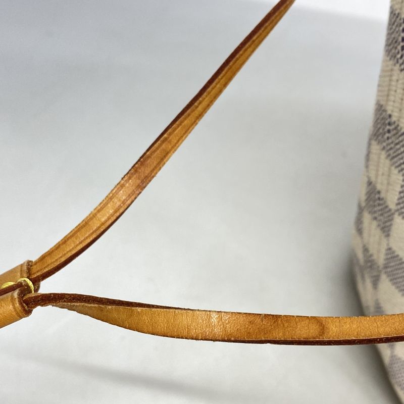 Louis Vuitton Tote Bag Damier Azure Neverfull MM N41605 White Rose Ballerine