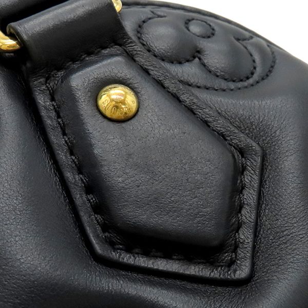 Louis Vuitton 2way Bag Alma Soft BB Calf Black Gold Hardware Black Shoulder