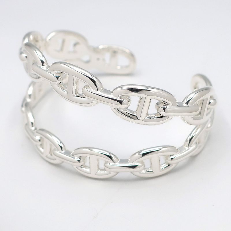 Hermes Chaine D'ancre Double Bracelet ST Silver - Ag925 Accessories -
