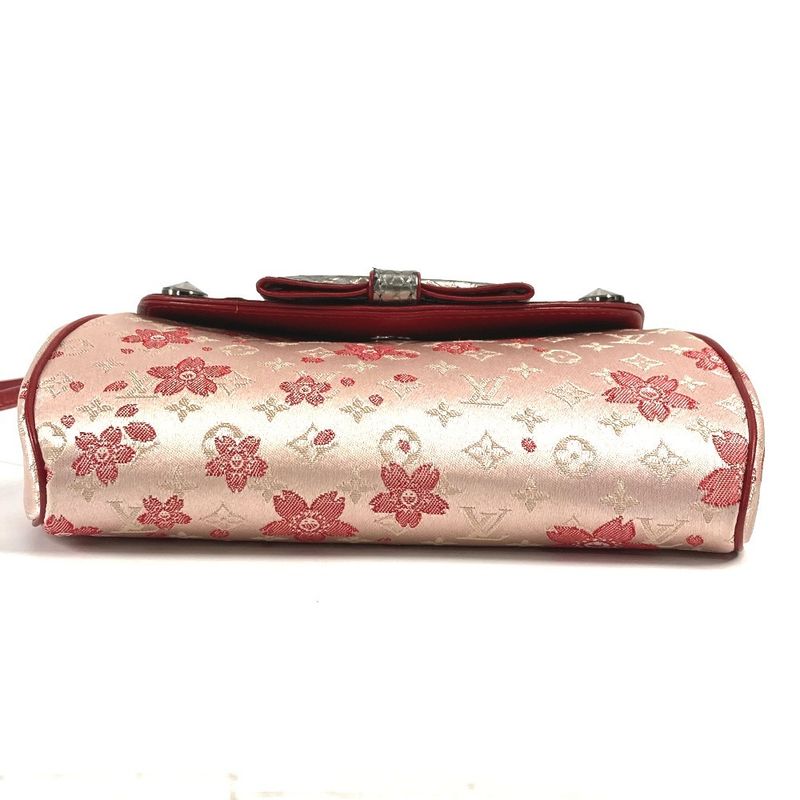 Louis Vuitton Shoulder Bag Griotte M92588 Satin Pink