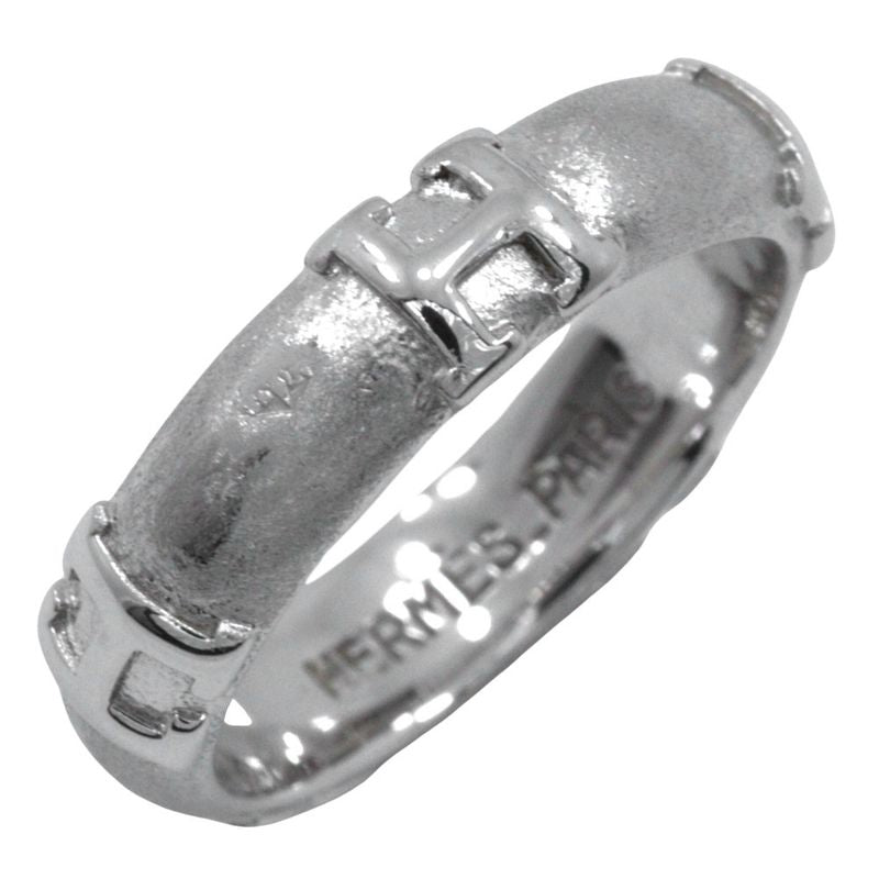 Hermes Fidelite H 18kwhite Gold #7 Ladies 4.5g Ring