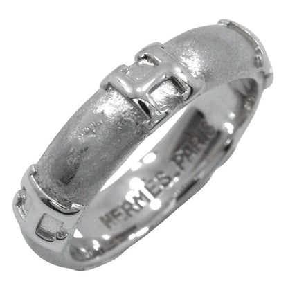 Hermes Fidelite H 18kwhite Gold #7 Ladies 4.5g Ring