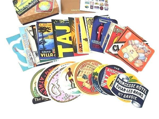 Louis Vuitton Hotel Label Postcard Set Miscellaneous Interior Decor Multicolor