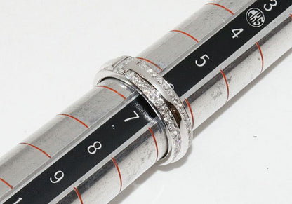 Tiffany & Co Ring 18K White Gold Diamond 040ct TTWO Narrow Ring Full Diamond