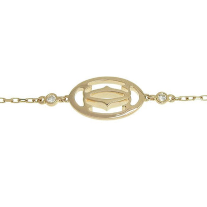 Cartier Logo Double C Bracelet With Diamonds 18K Pink Gold 750 Pink Gold With