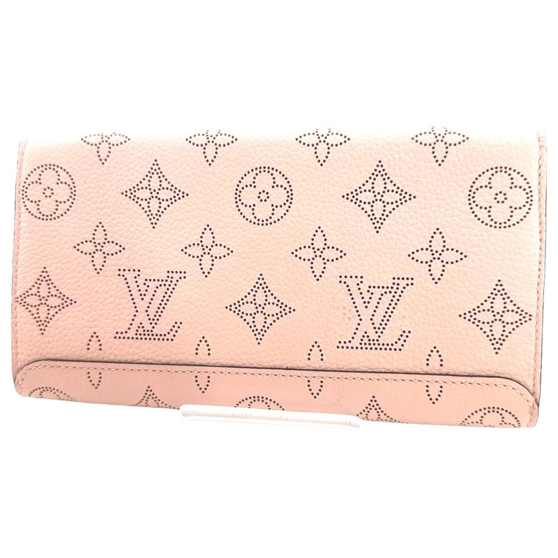 Louis Vuitton M60145 Monogram Mahina Portefeuille Iris Long Wallet Louis