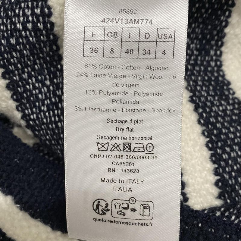 Dior/christian Dior Jacket Size I 40 Women's Marinière Short Sleeve Jacket