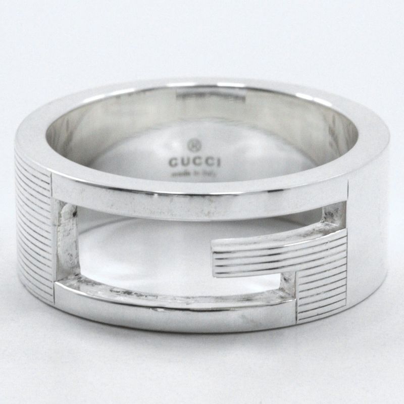 Gucci Branded G Silver 925 Size 13 Ladies 7.9g Ring
