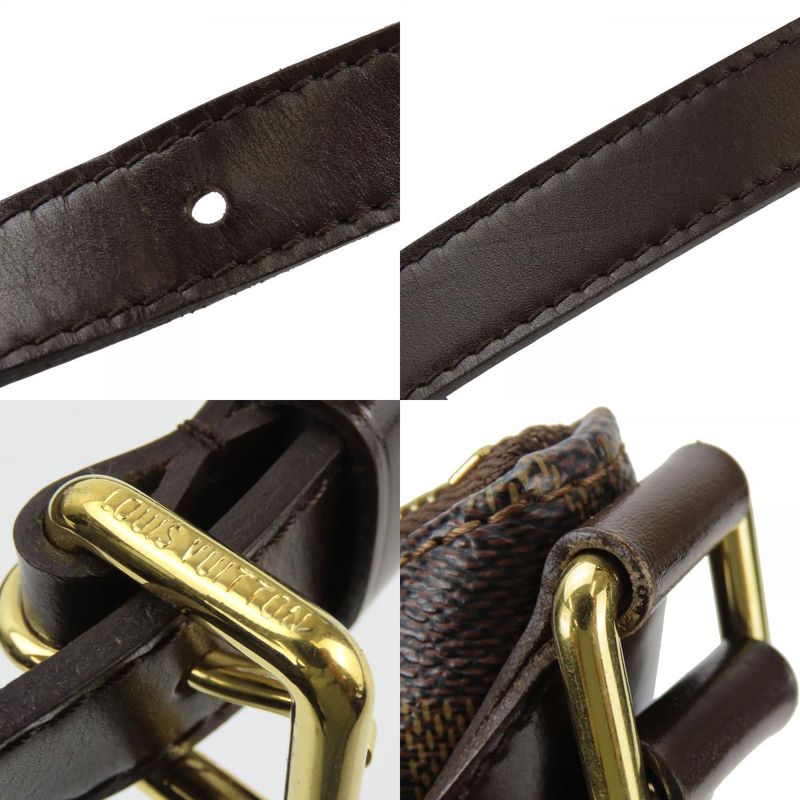 Louis Vuitton Shoulder Bag Bloomsbury GM N42250 Damier Ebène Brown Gold