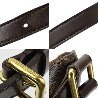 Louis Vuitton Shoulder Bag Bloomsbury GM N42250 Damier Ebène Brown Gold