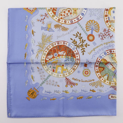 Hermes Carré 90 Mediterranean Port Town Silk Women's Scarf