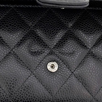 Chanel Bifold Long Wallet Black Matelasse Ap0241 Excellent Condition Wallet