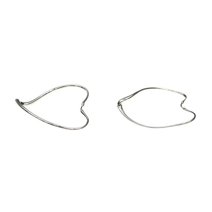 Tiffany & Co Earrings Open Heart Large Elsaperetti Ag925 Silver Jewelry