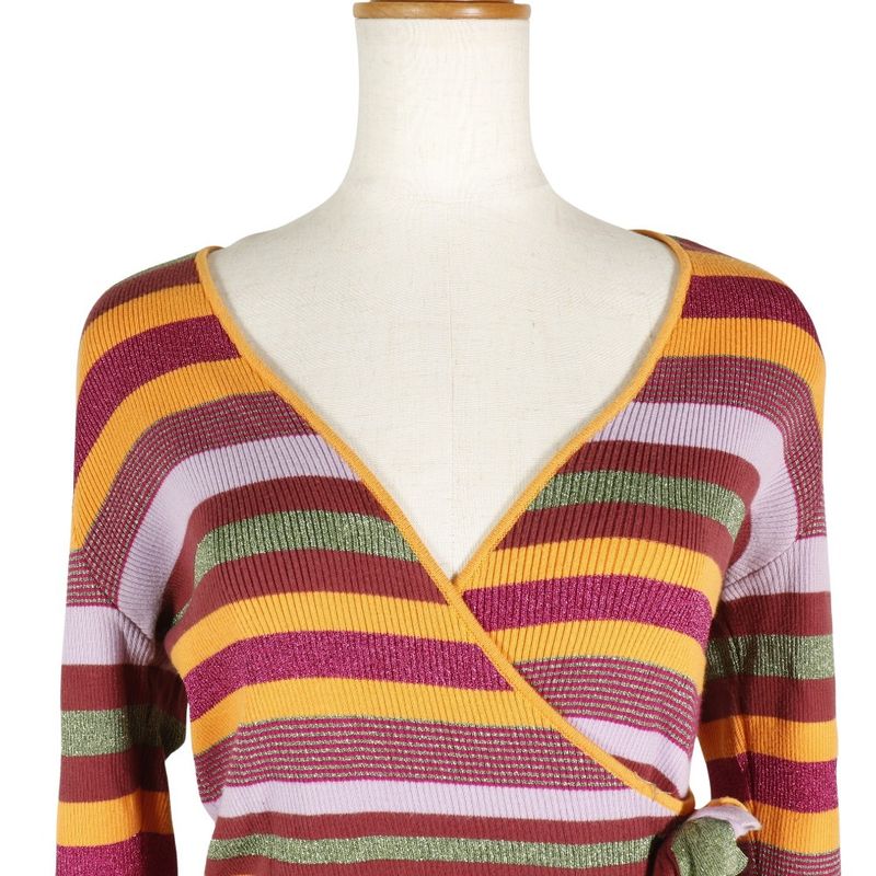 Chanel Cache Coeur Striped P17171v00904 Cotton And Rayon And Polyester Women's