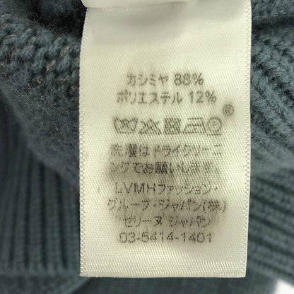 Celine - Phoebe Period Cashmere Blend V-neck Chunky Knit - S - Blue - Women's