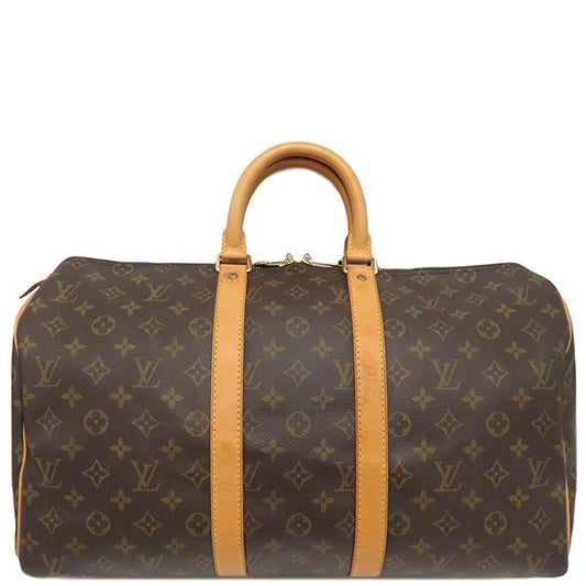 Louis Vuitton Boston Bag Keepall 45 Monogram Canvas Monogram Gold Hardware