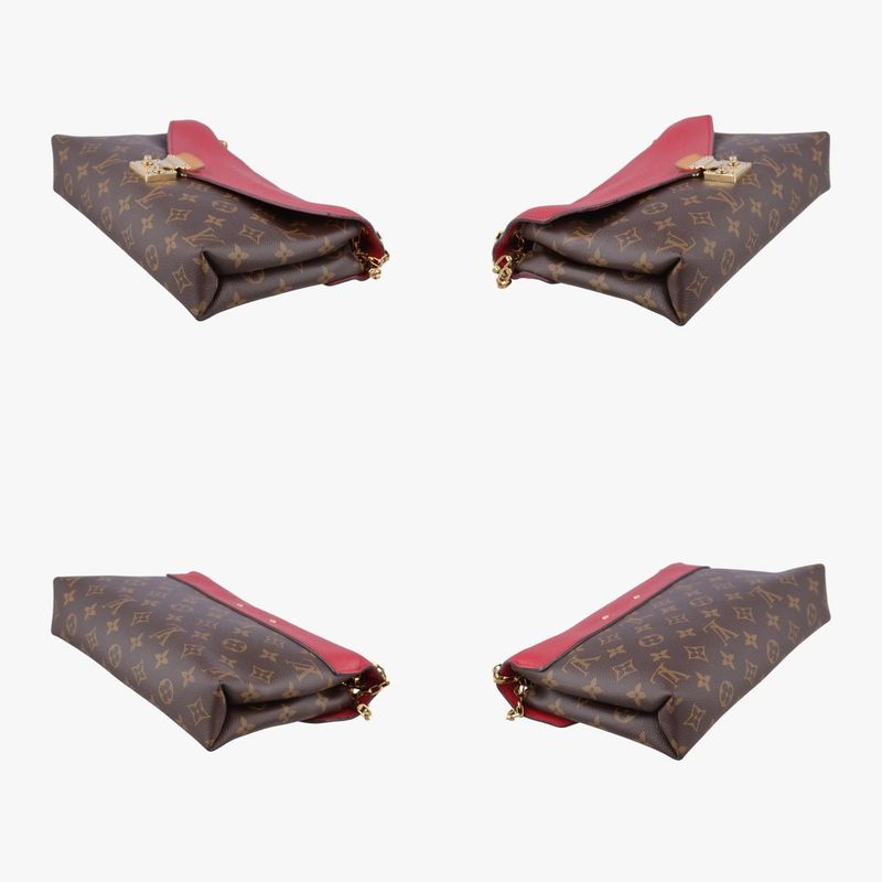 Louis Vuittonpallas Chain Monogram / Brownish X Threes Monogram Canvas And