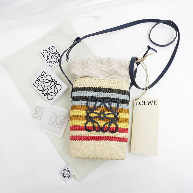 Loewe Square Pocket Shoulder Bag Pochette Irakayashi & Cuff Multicolor