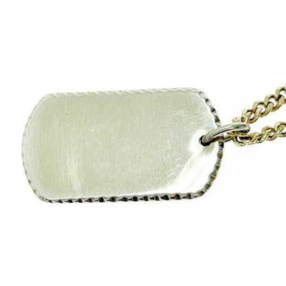 Christian Dior Metal Logo Plate Necklace Gold Silver 364288 Necklace