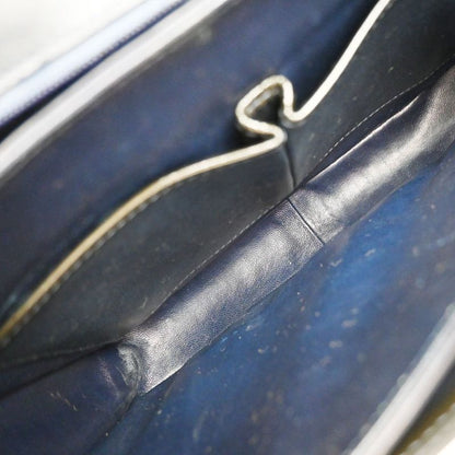 Celine Carriage Motif Shoulder Bag Enamel Navy 31ka940