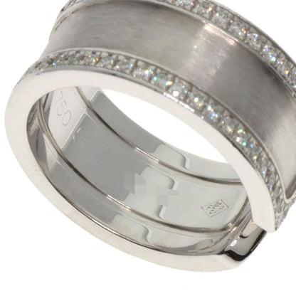Cartier C2 LM Edge Diamond #50 Ring 18K White Gold Ladies