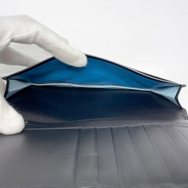 Bulgari Bifold Long Wallet Black Bvlgari Bulgari Excellent Condition Billfold