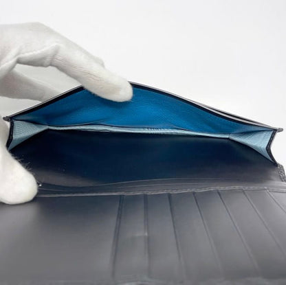 Bulgari Bifold Long Wallet Black Bvlgari Bulgari Excellent Condition Billfold