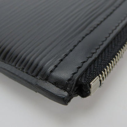 Louis Vuitton Coin Case Pochette Cles M66602 Epi Leather Noir Black Silver