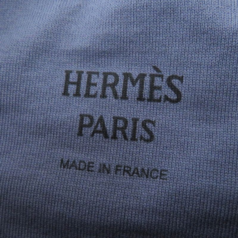 Hermes 24AW 4h4643da Cartouche Mole Gris Nuage Short-sleeved T-shirt 36 Made