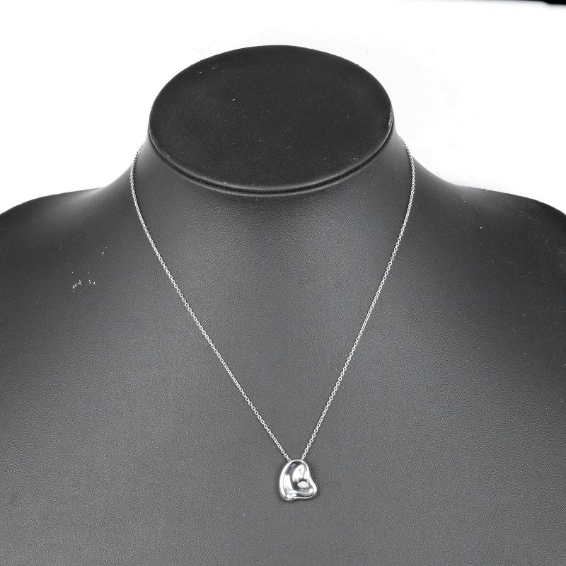 Tiffany & Co Full Heart 925 Silver Ladies 4.6g Necklace