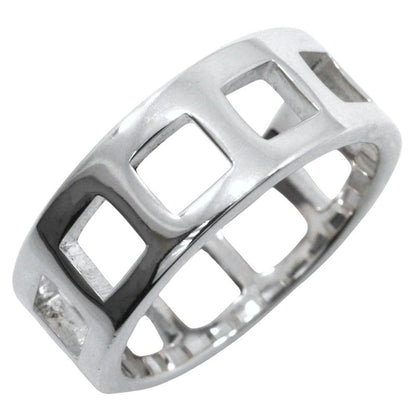 Gucci Open Square Silver 925 Size 12 Ladies 4.3g Ring
