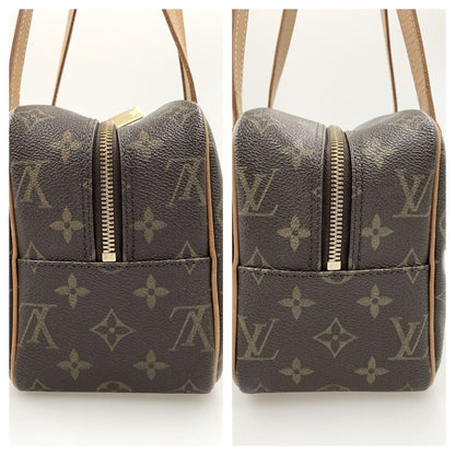 Louis Vuitton Monogram Shite MM Shoulder Bag M51182 Brown