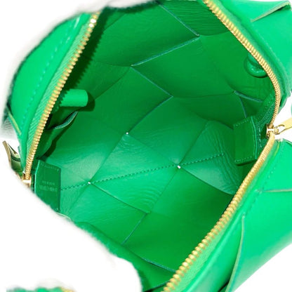 Bottega Veneta Lambskin Mini Cassette Camera Bag Green 404068