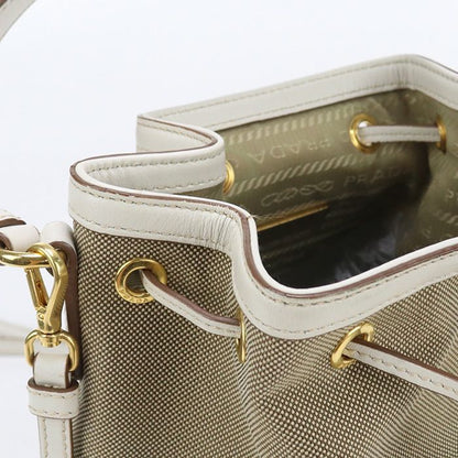 Prada Bucket Bag 1bh097 Handbag Logo Jacquard Women