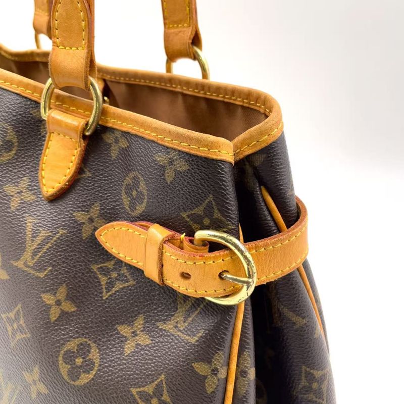 Louis Vuitton Batignolles Orizontal Monogram Leather × PVC Brown Shoulder Bag